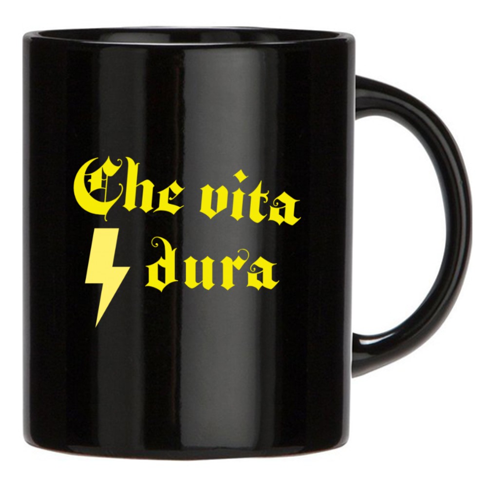 Tazza divertente con scritta – Che vita dura –