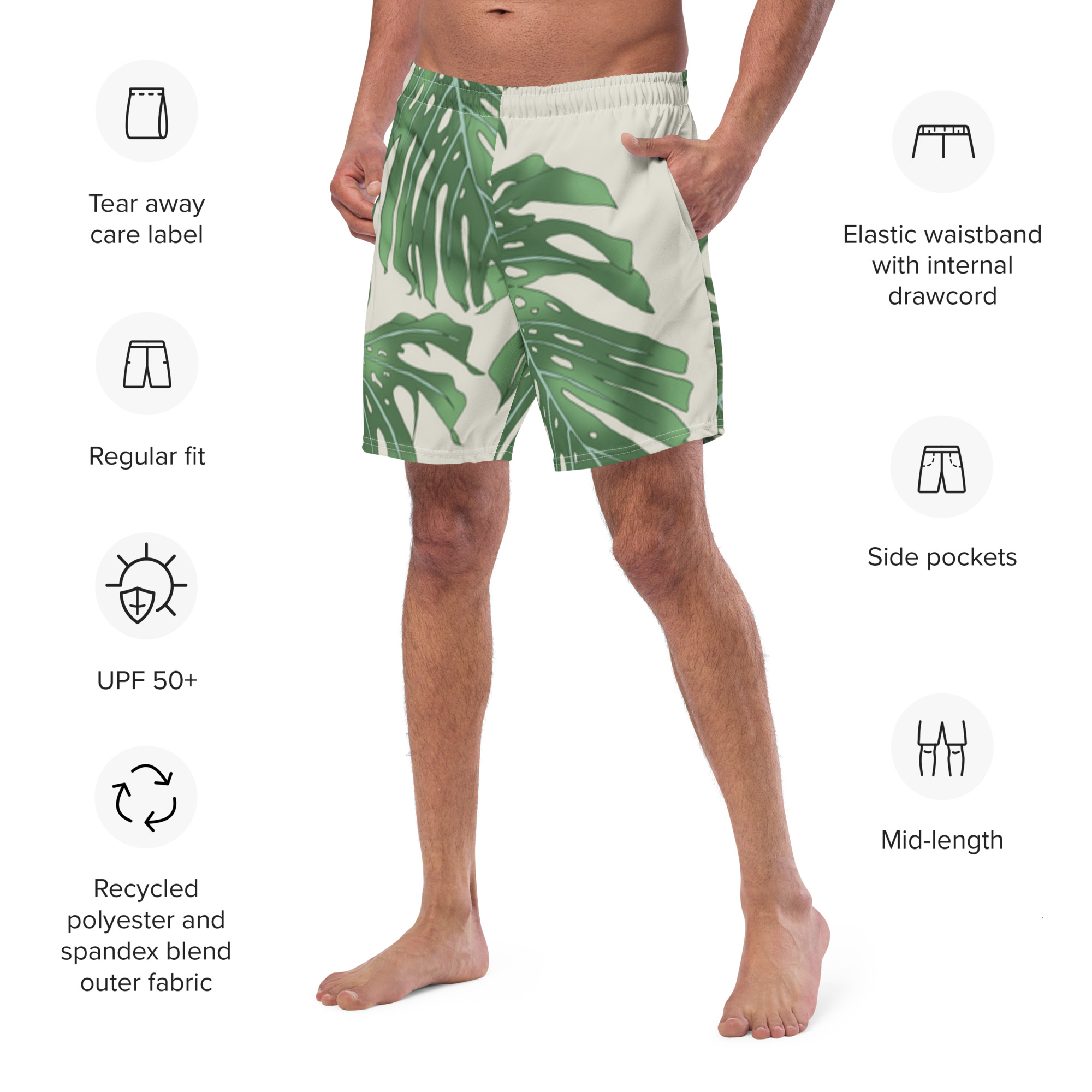 Costume da bagno in tessuto giungla hover