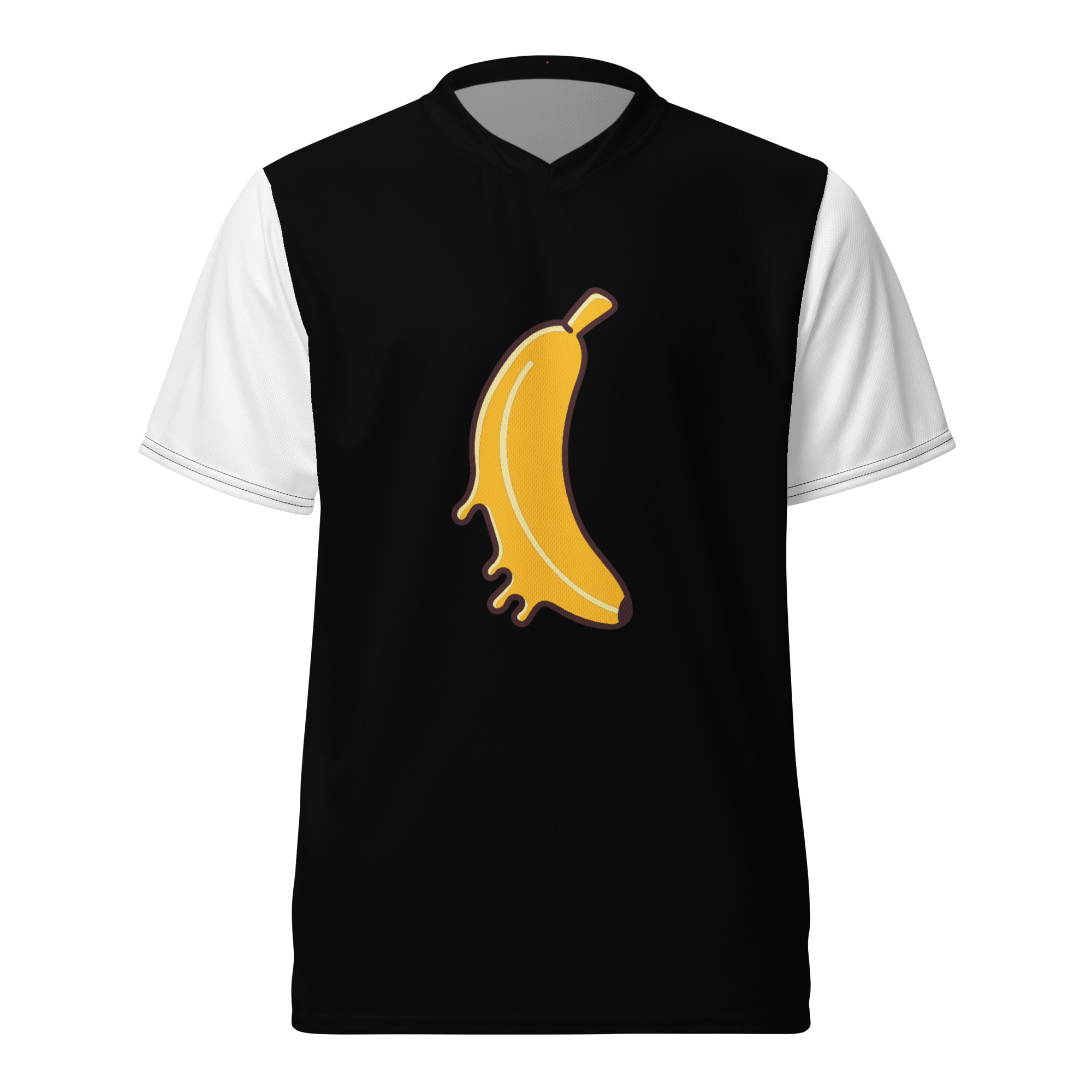 Maglia sportiva in jersey con stampa banana unisex