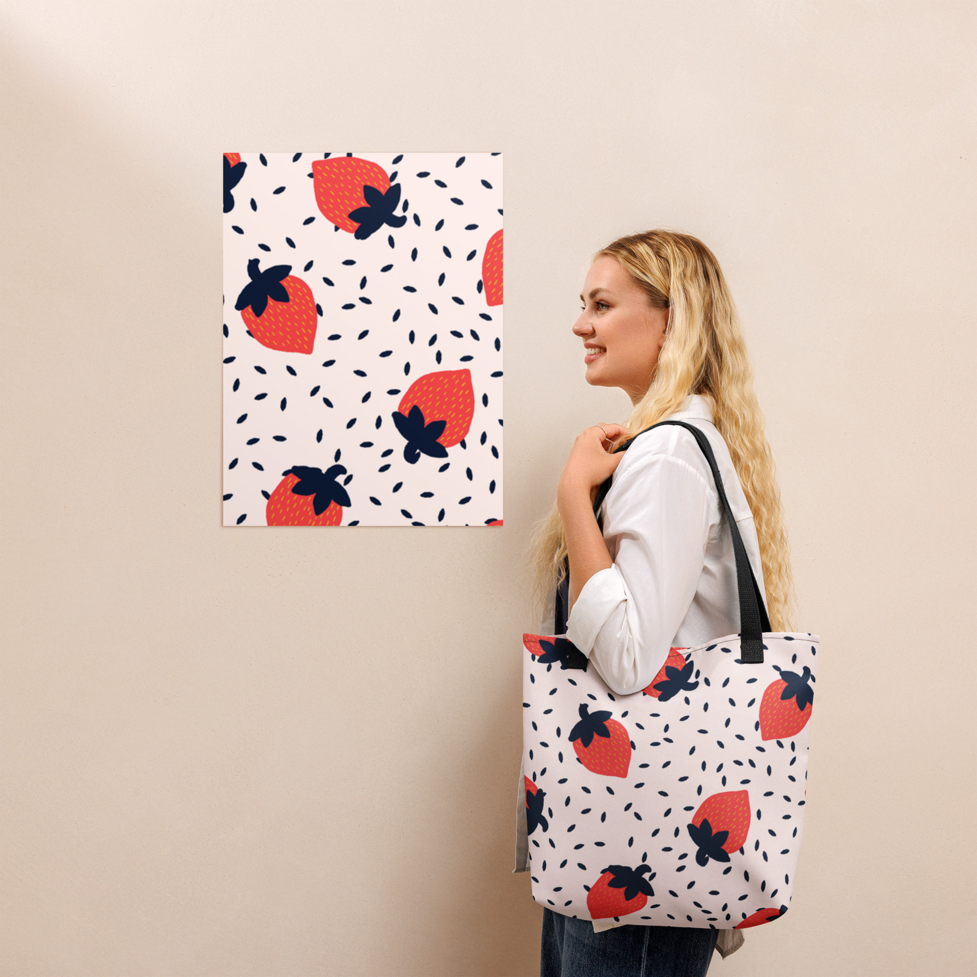 Shopping bag fragole - immagine 3