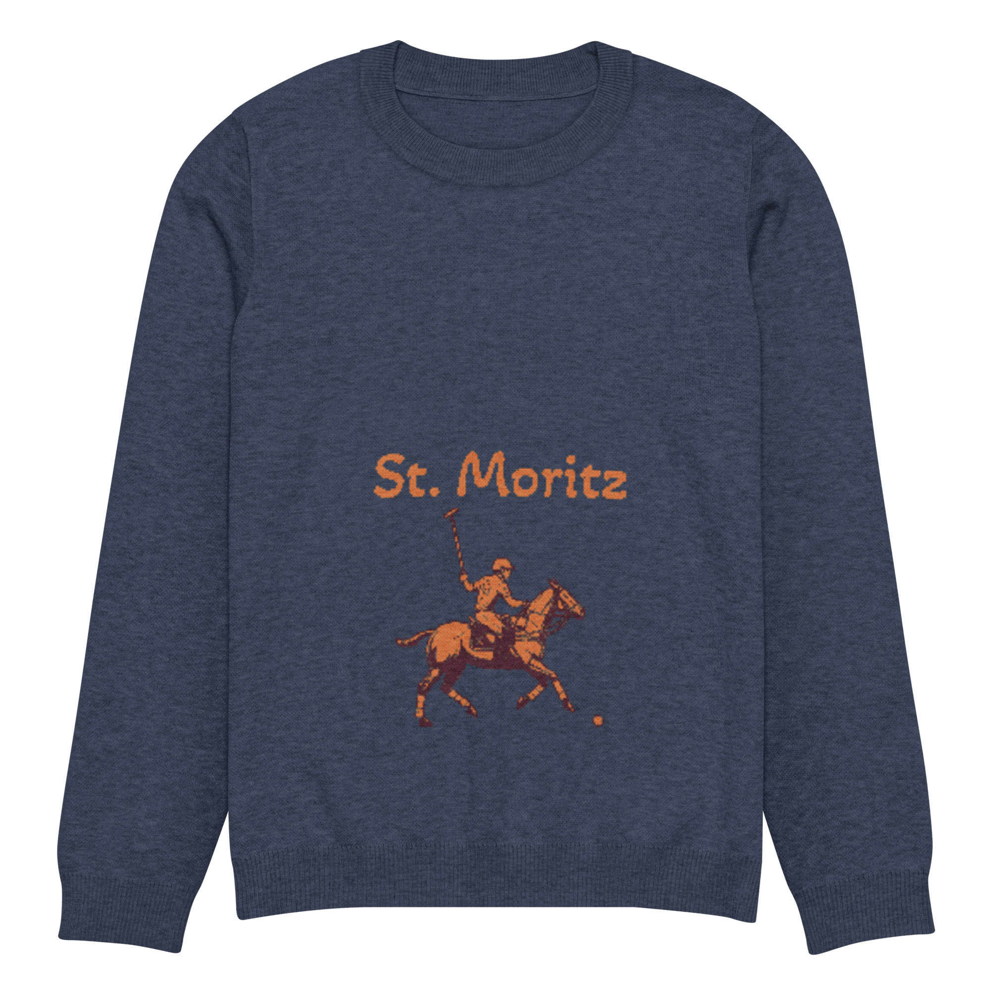Maglione girocollo ricamo St.Moritz