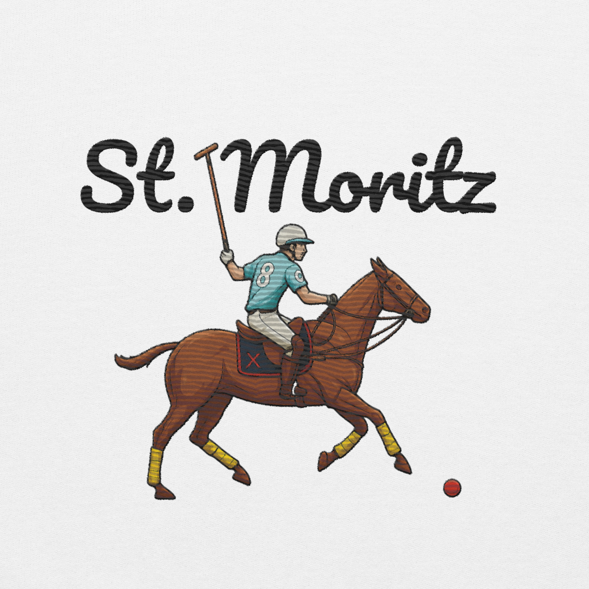 Felpa unisex ricamo St.Moritz - immagine 3