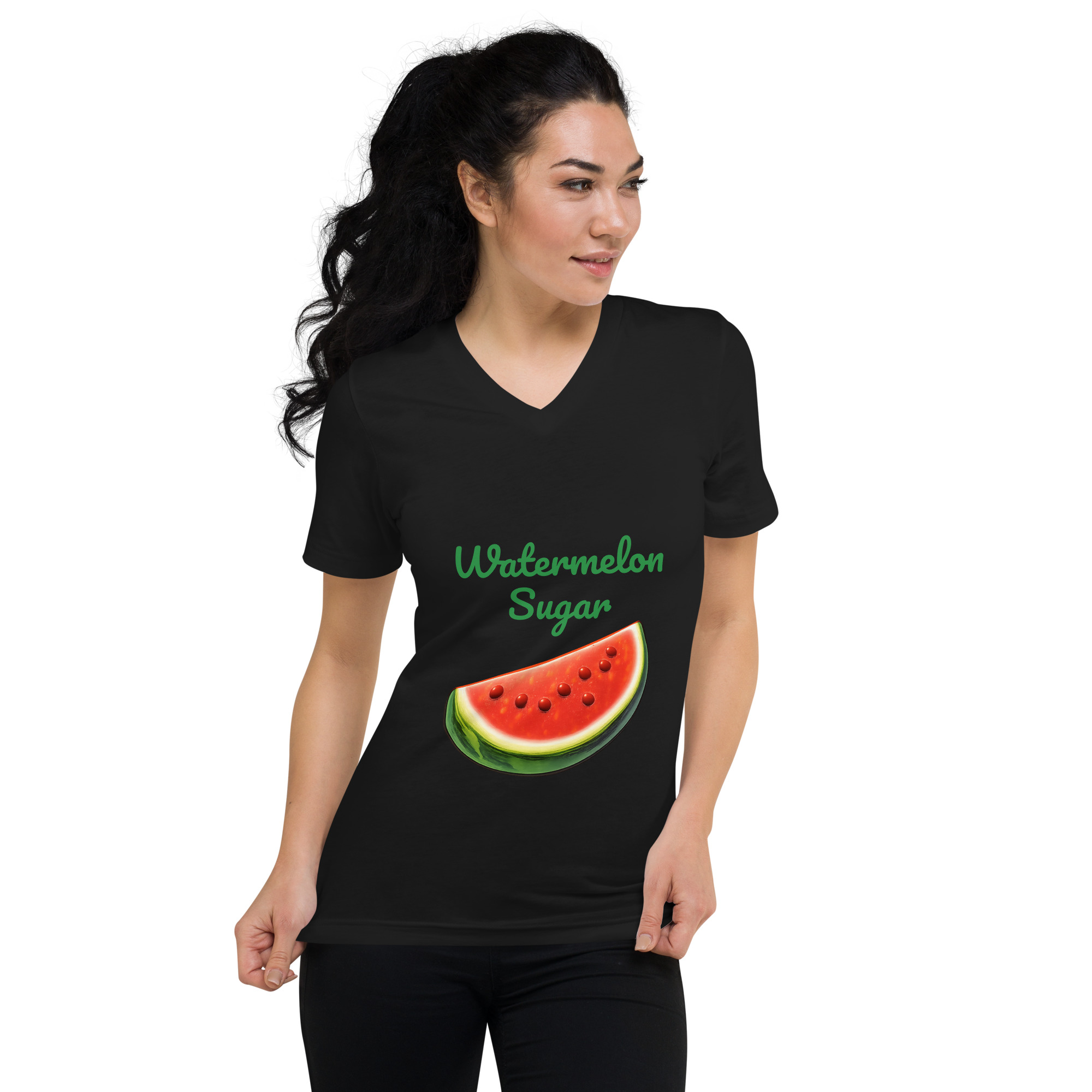 T-shirt donna con scollo a V Watermelon Sugar hover