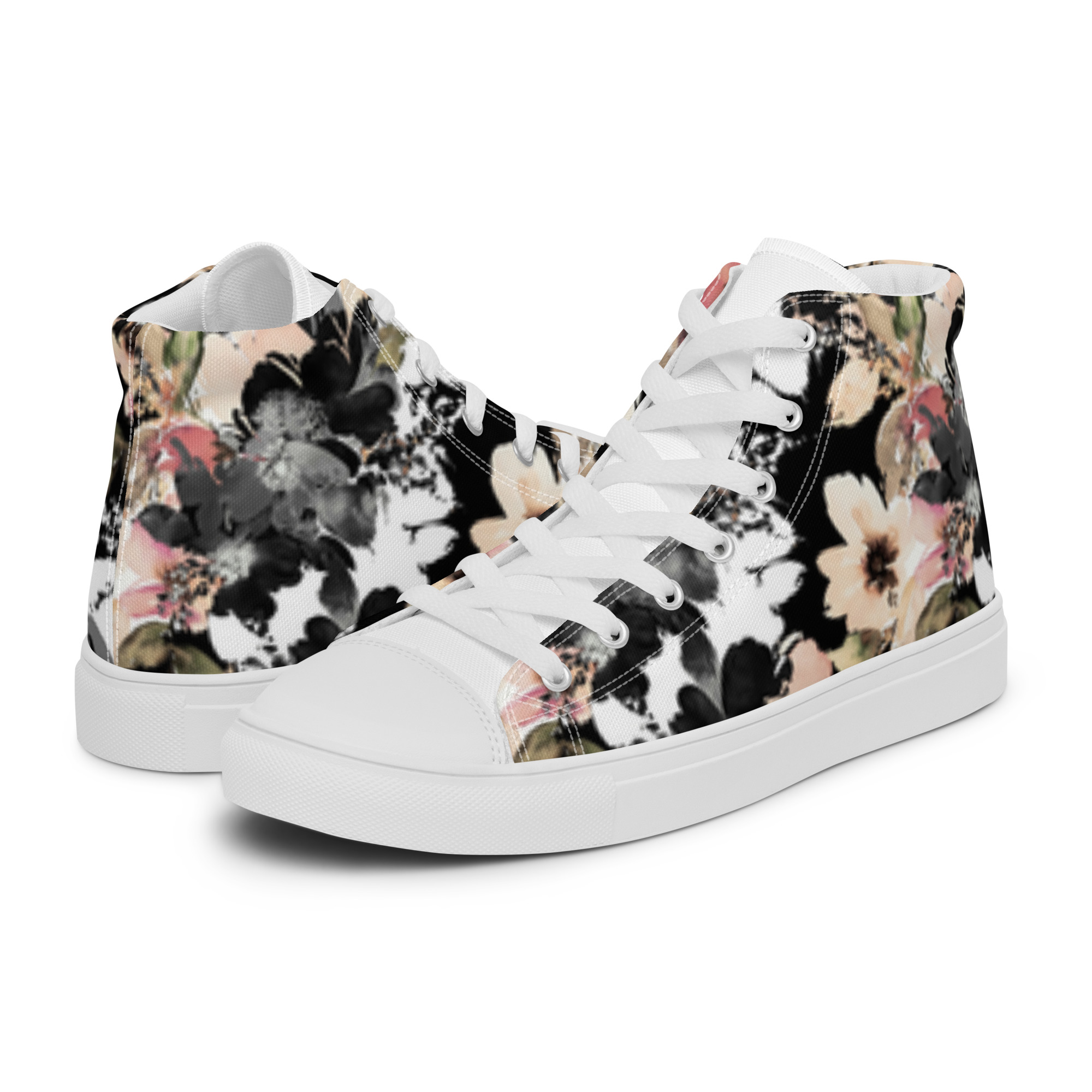 Sneakers alte in tela da donna fantasia hover