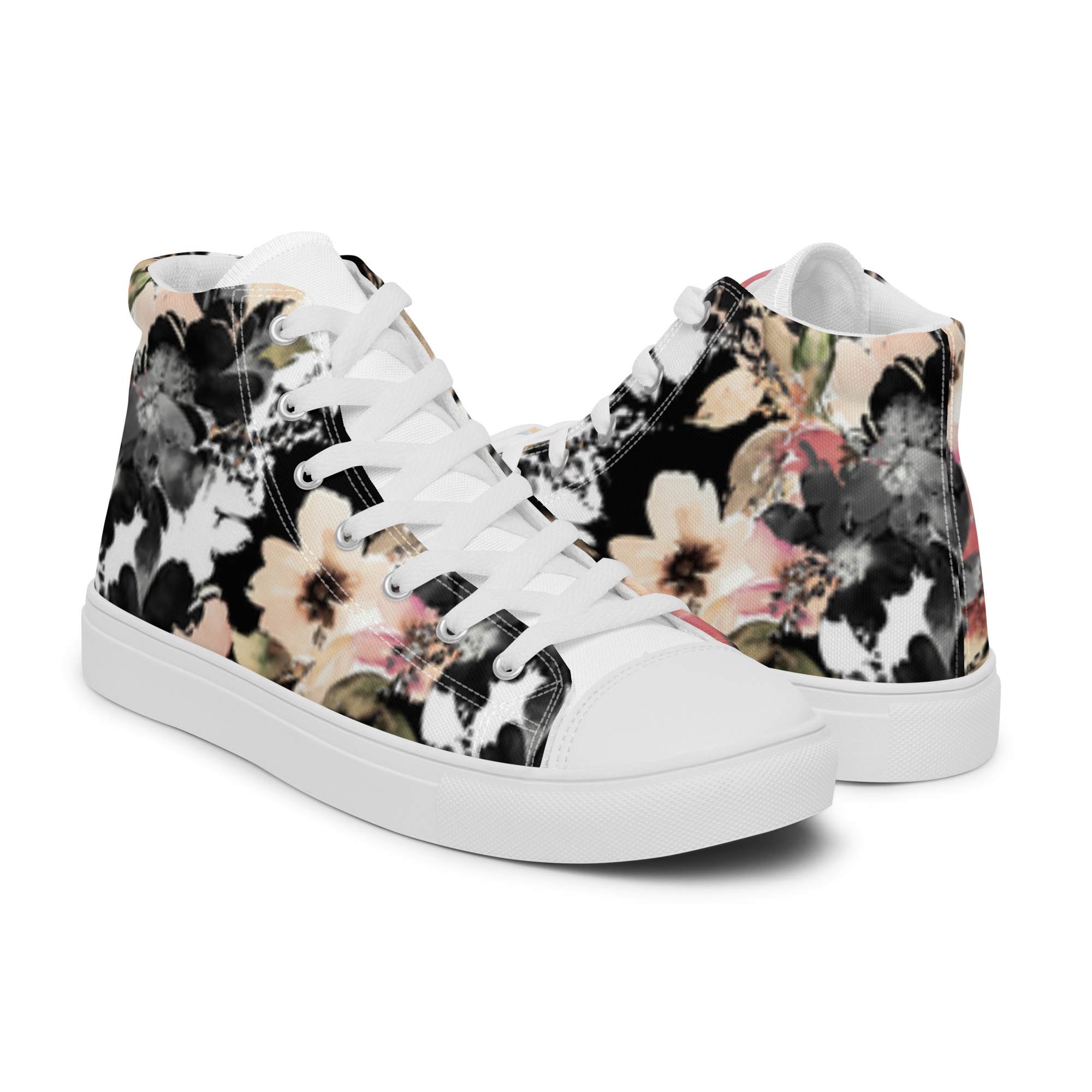 Sneakers alte in tela da donna fantasia