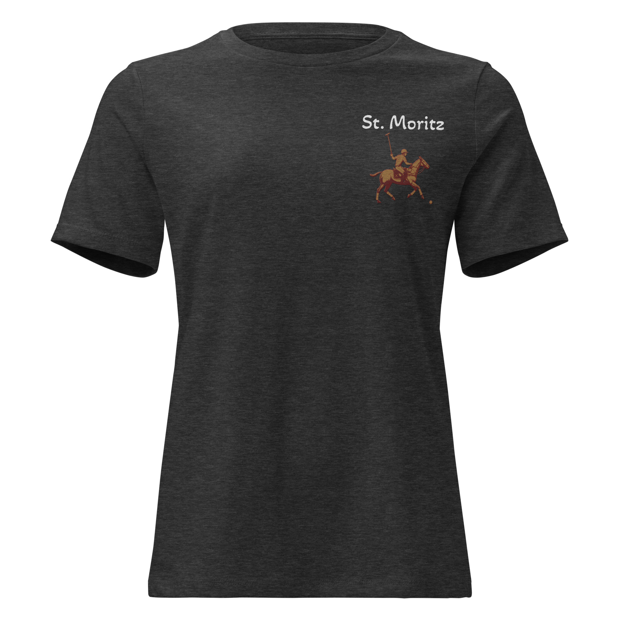 T-shirt fit donna ricamo St.Moritz hover